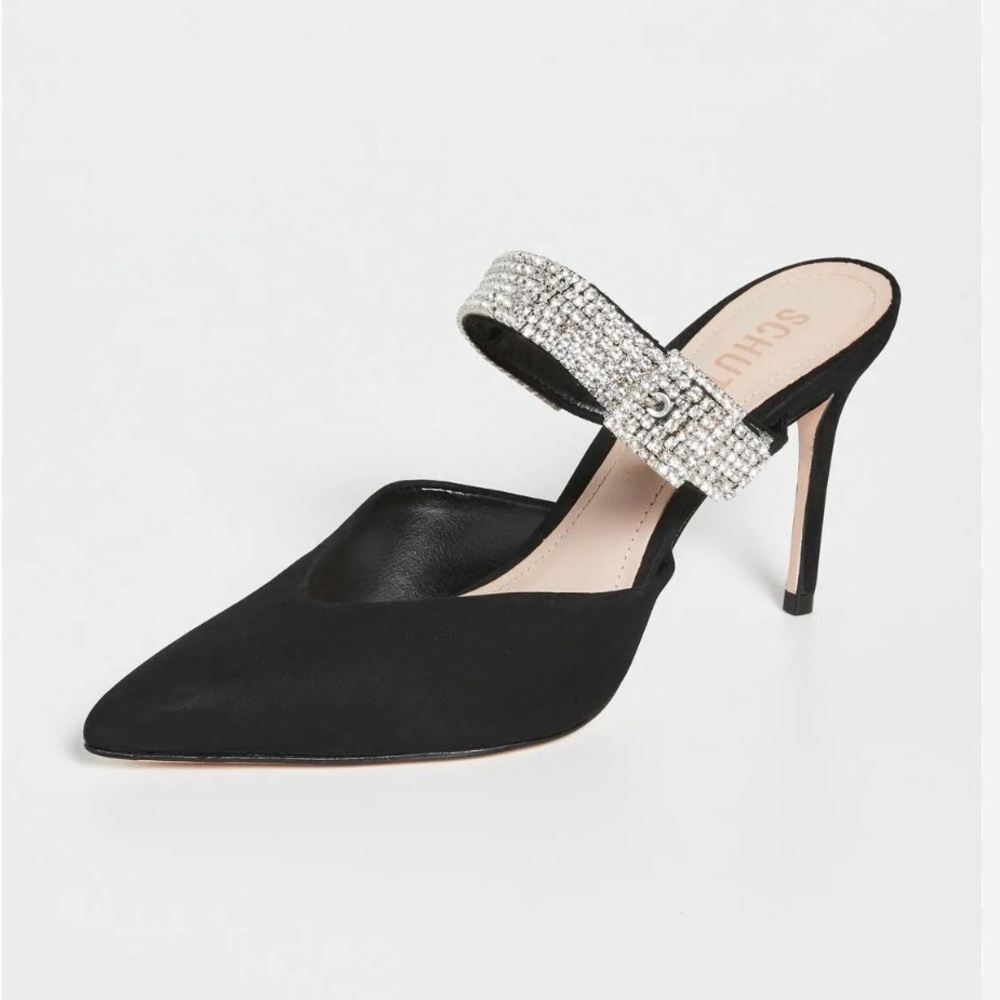 Schutz Rhinestone Mules